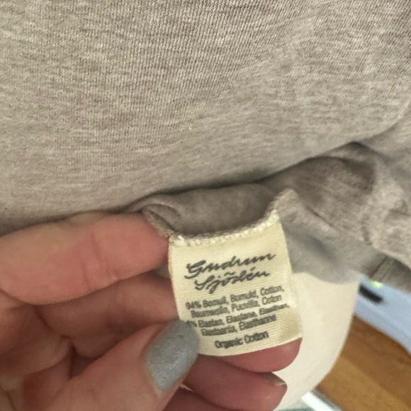 Gudrun Sjoden Beige Women's Top XXL Organic Cotton Short Sleeve Tee Shirt VGUC - Picture 3 of 4